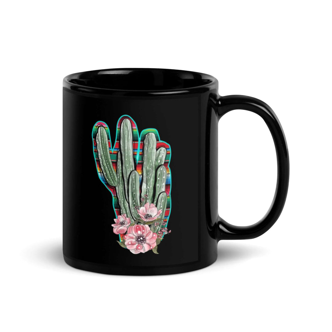 Fine Point Graphix Black Glossy Mug  Fine Point Graphix