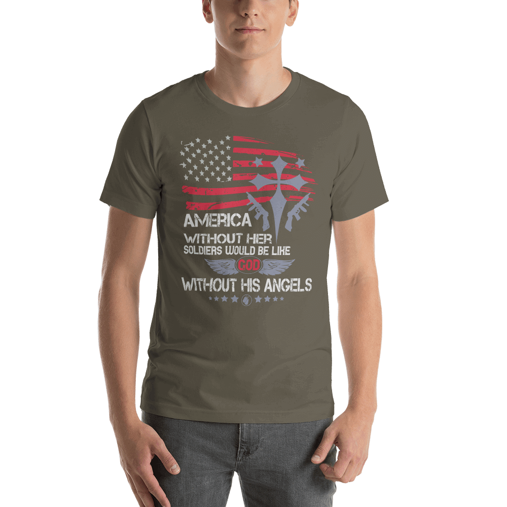 Fine Point Graphix America without Soldiers T-Shirt T-shirt Fine Point Graphix