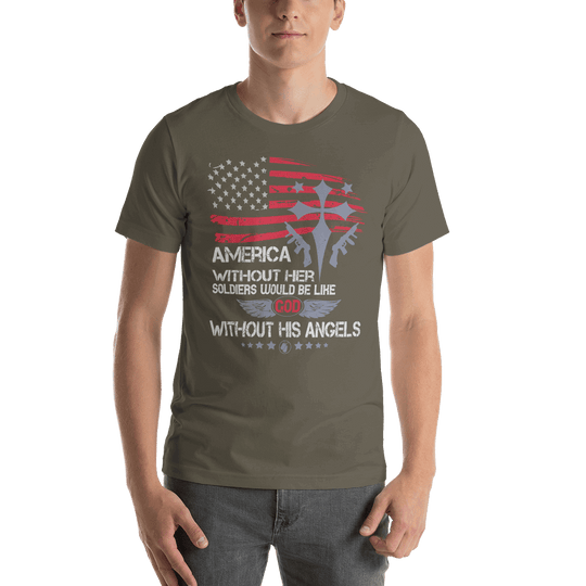 Fine Point Graphix America without Soldiers T-Shirt T-shirt Fine Point Graphix