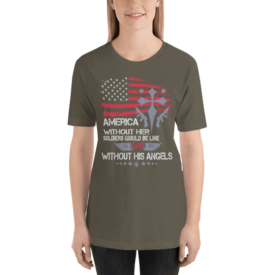 Fine Point Graphix America without Soldiers T-Shirt T-shirt Fine Point Graphix