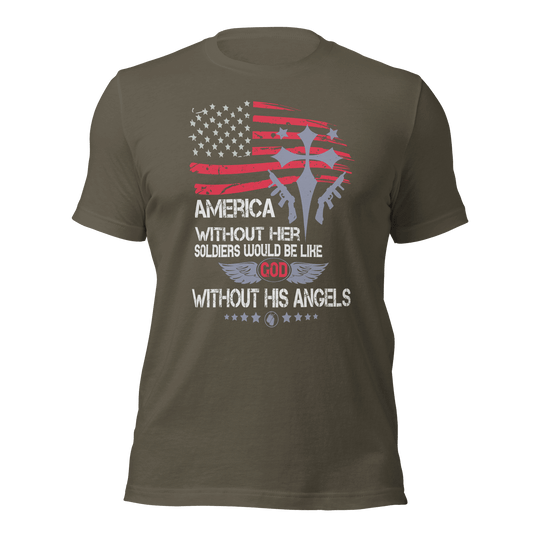 Fine Point Graphix America without Soldiers T-Shirt T-shirt Fine Point Graphix