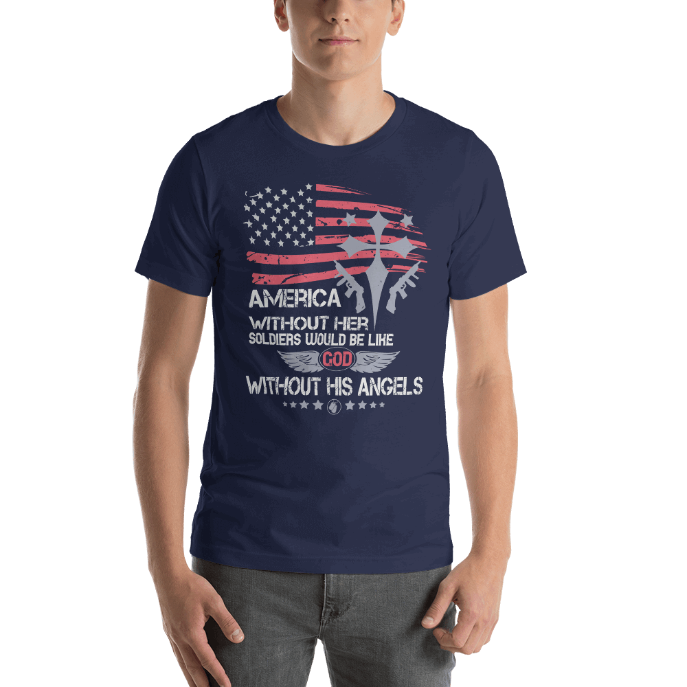 Fine Point Graphix America without Soldiers T-Shirt T-shirt Fine Point Graphix
