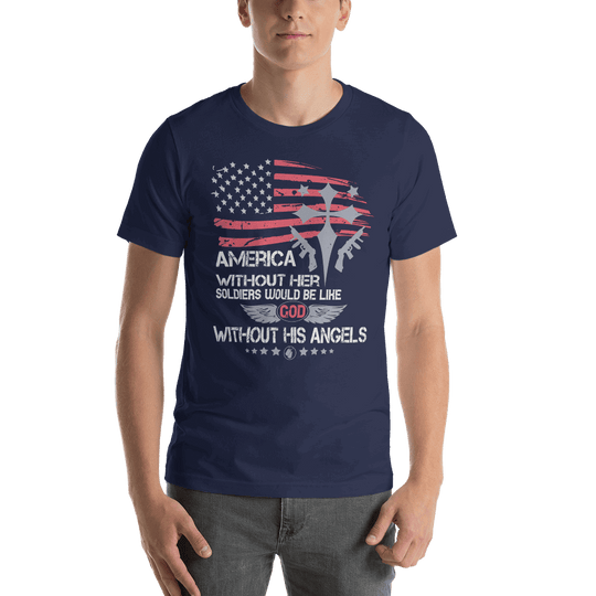 Fine Point Graphix America without Soldiers T-Shirt T-shirt Fine Point Graphix