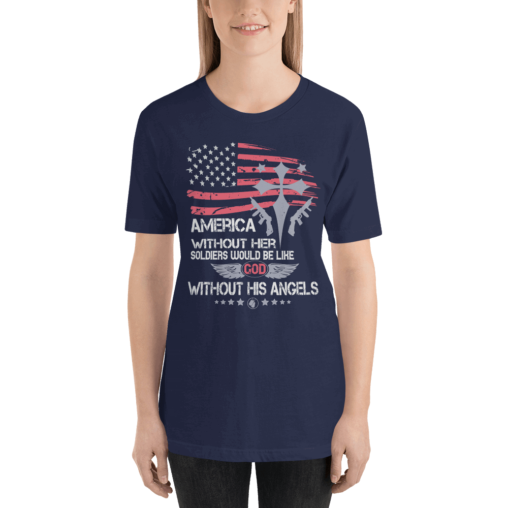 Fine Point Graphix America without Soldiers T-Shirt T-shirt Fine Point Graphix