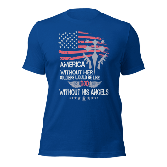 Fine Point Graphix America without Soldiers T-Shirt T-shirt Fine Point Graphix