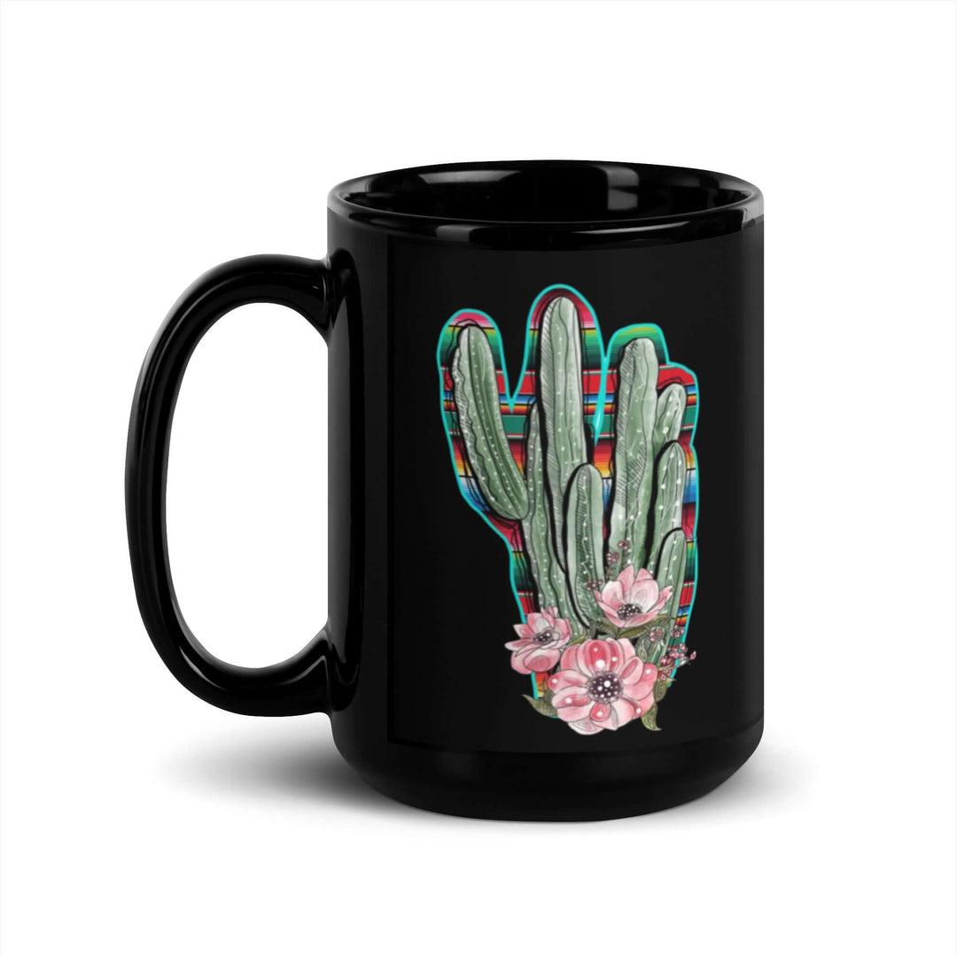 Fine Point Graphix Black Glossy Mug  Fine Point Graphix