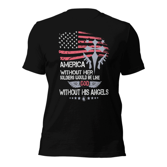 Fine Point Graphix America without Soldiers T-Shirt T-shirt Fine Point Graphix