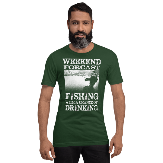 Fine Point Graphix Fishing forecast  T-Shirt T-shirt Fine Point Graphix
