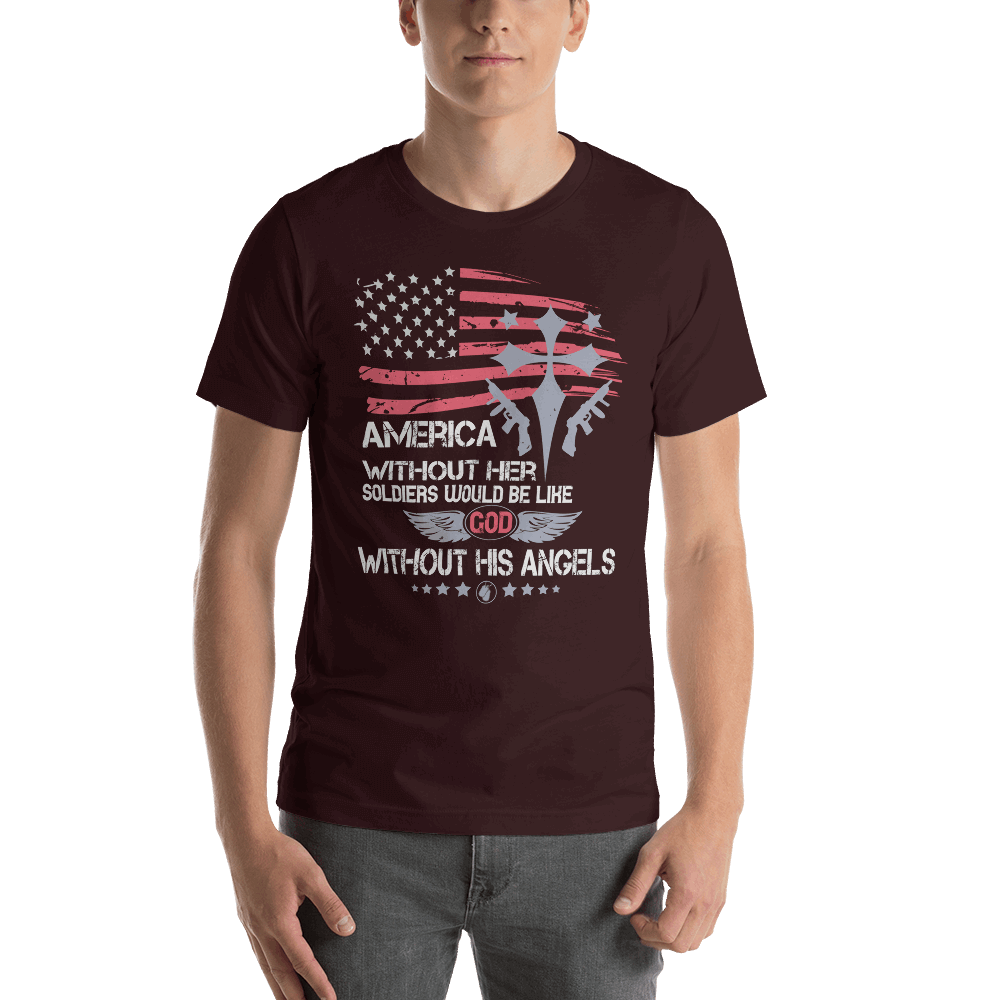 Fine Point Graphix America without Soldiers T-Shirt T-shirt Fine Point Graphix